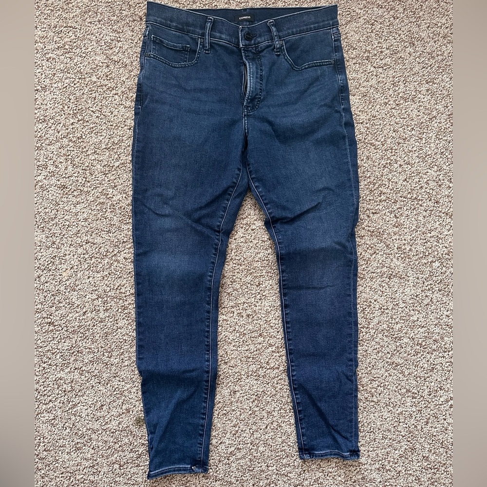 Express denim skinny jeans